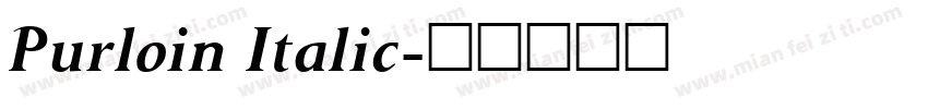 Purloin Italic字体转换